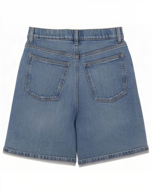 Shorts jeans feminino Marks & Spencer Boyfriend UK 6 XS W25 algodão azul