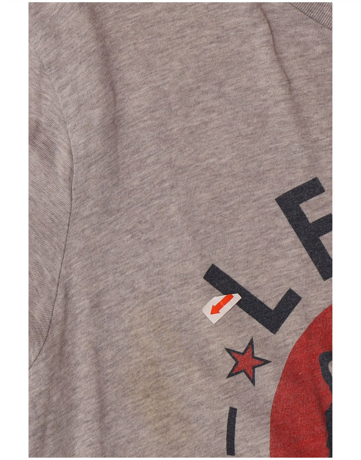Camiseta gráfica masculina LEVI'S Top algodão cinza médio