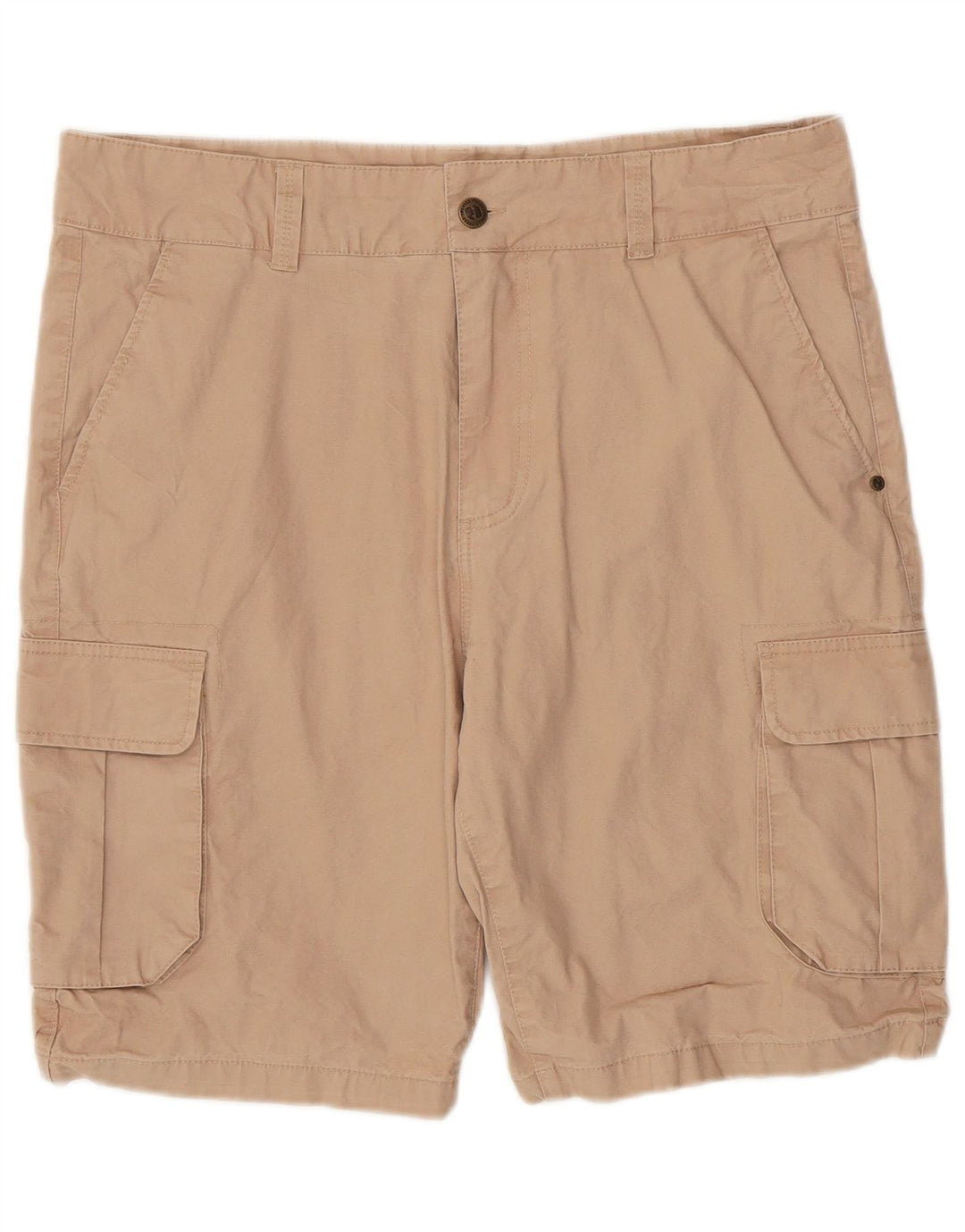 SNEAKER FREAK Mens Cargo Shorts XL W38 Algodão Bege