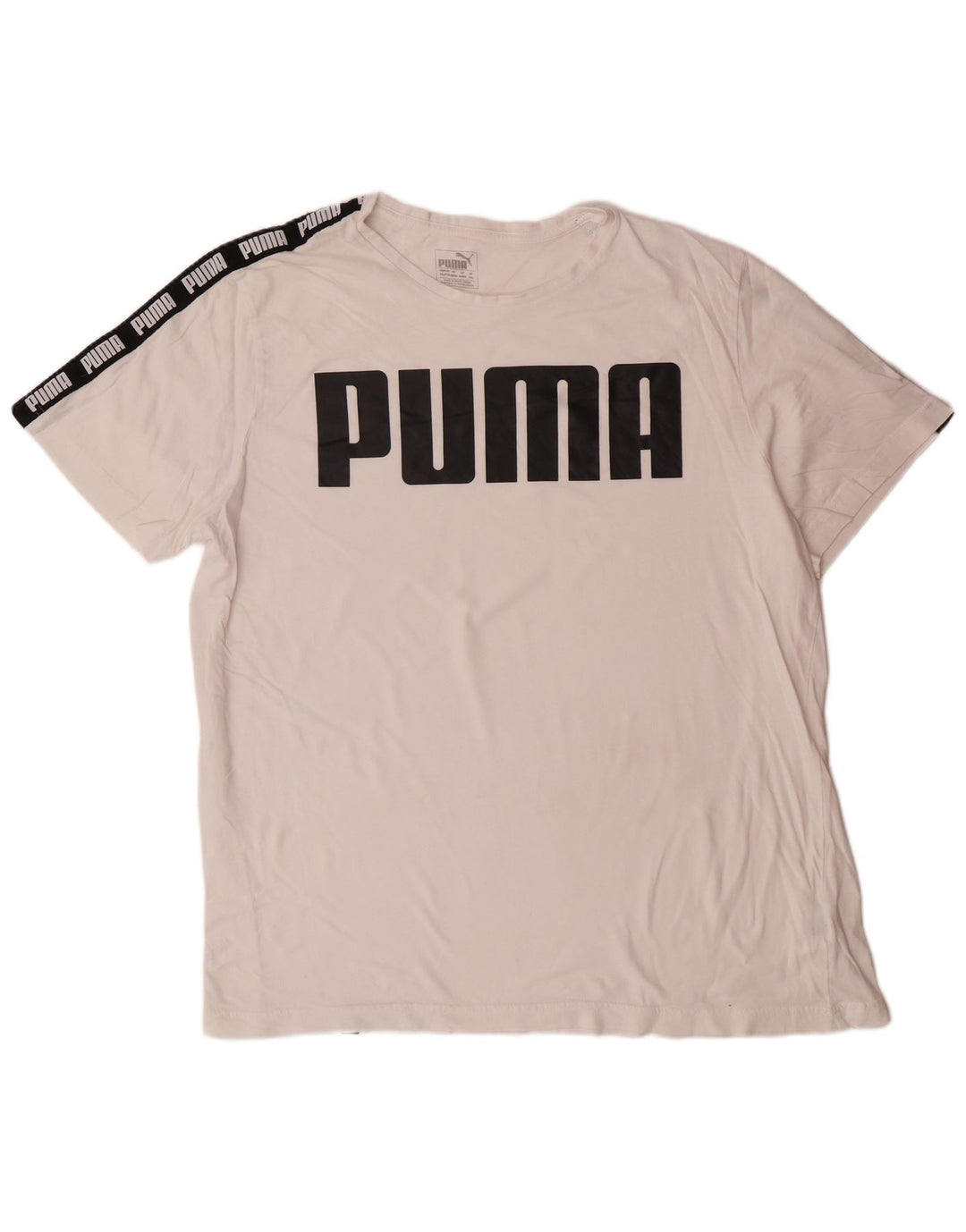 Camiseta gráfica masculina PUMA Top 2XL algodão branco