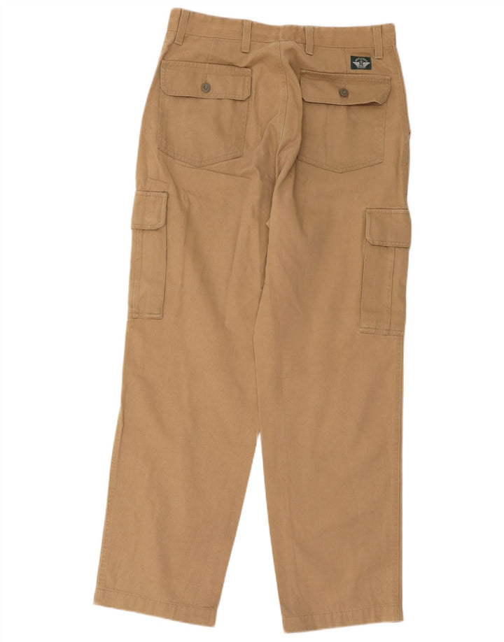 Calça Dockers masculina reta cargo W31 L30 algodão marrom