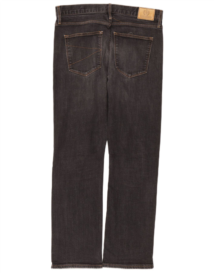 Calça jeans reta masculina Marks & Spencer Blue Harbor W34 L31 algodão preto