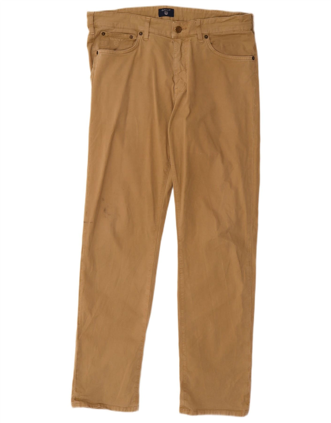 Calça casual reta masculina Gant W32 L32 bege