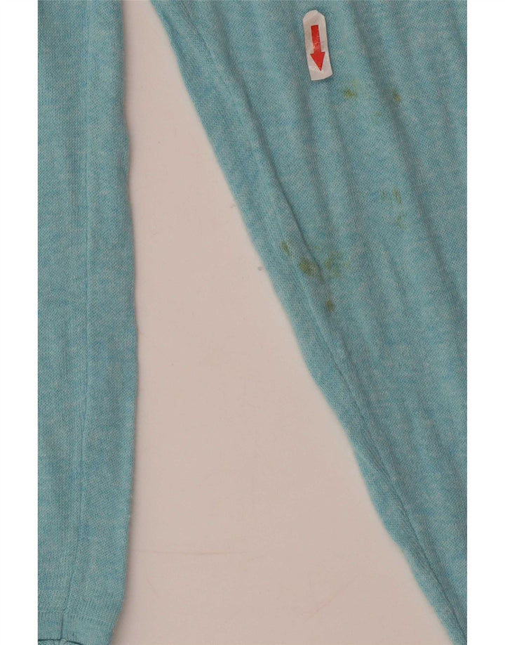 Zara Mens Top Manga Longa XL Turquesa