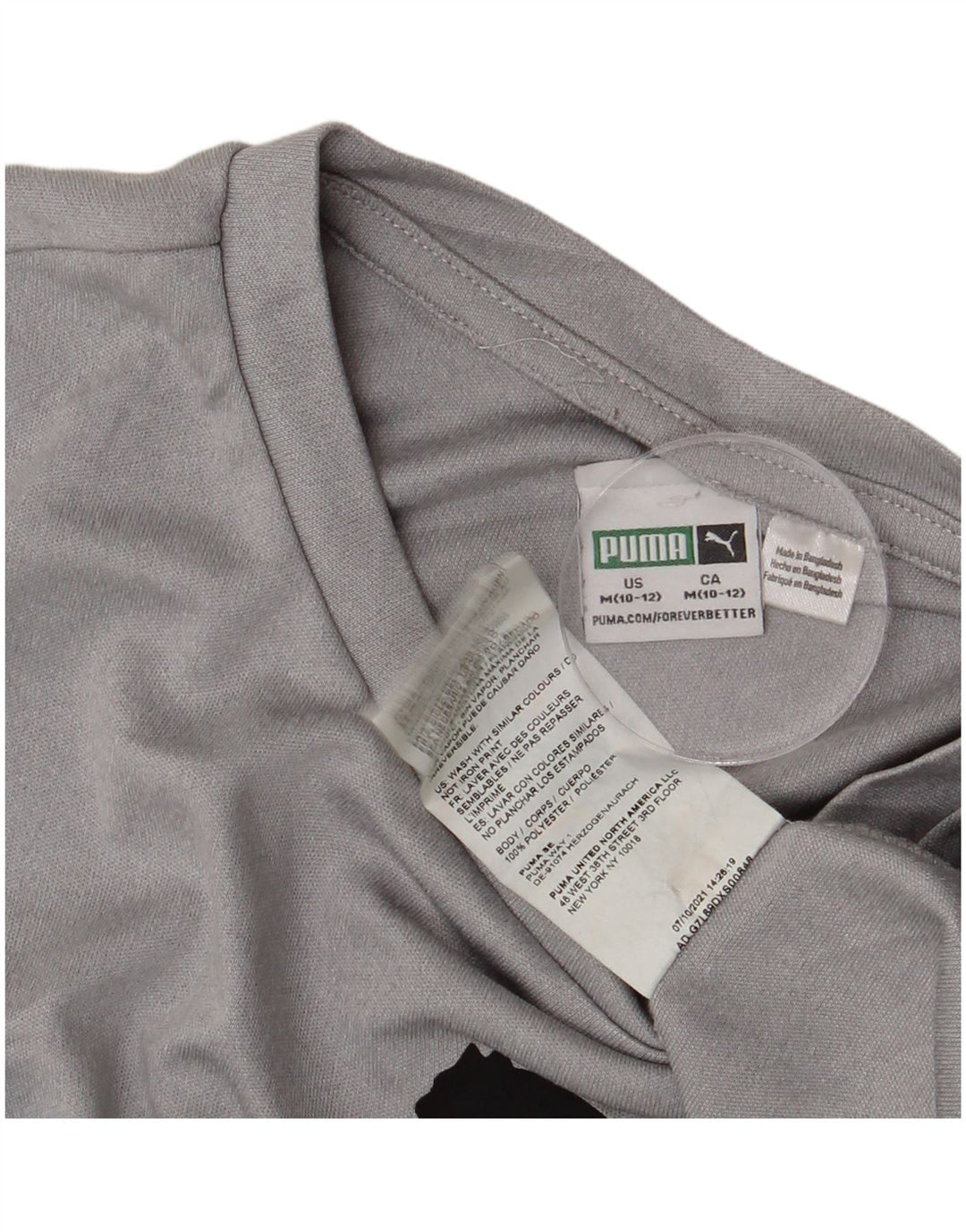 Puma Boys Graphic Vest Top 10-11 Anos Cinza Médio Poliéster
