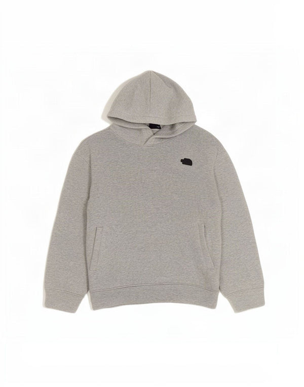 The North Face Mens Oversized Hoodie Jumper 2XL Grey Flecked Cotton