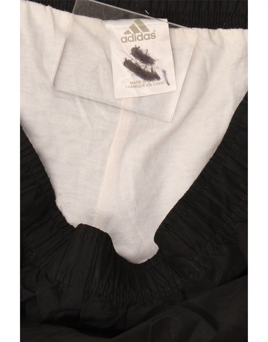 Calças de treino masculinas ADIDAS poliéster preto médio