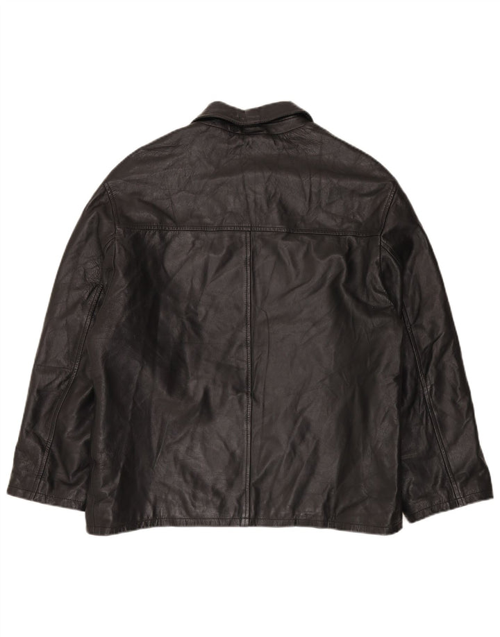 Jaqueta masculina de couro Free Heron CONBIPEL IT 50 grande couro preto