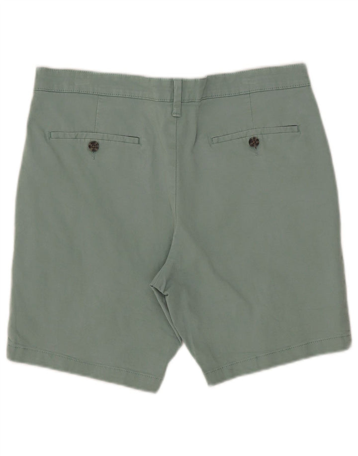 Shorts chino masculino Marks & Spencer W34 grande algodão verde