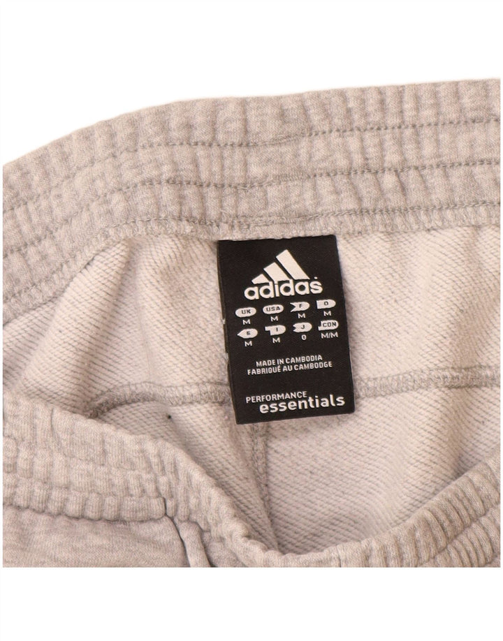Adidas Mens Calças de treino cinza médio algodão manchado