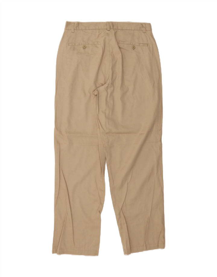 EDDIE BAUER Mens Straight Chino Trousers W35 L32 Beige Cotton Vintage Eddie Bauer and Second-Hand Eddie Bauer from Messina Hembry 