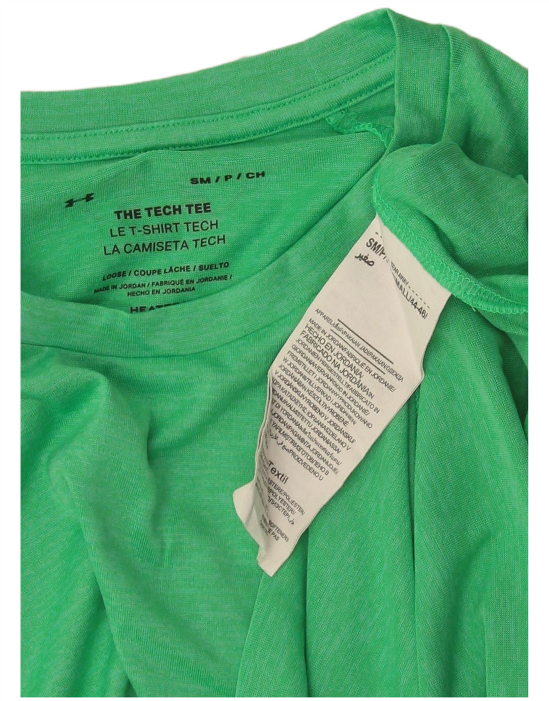 Camiseta masculina Under Armour Loose Fit Top Pequeno Poliéster Verde
