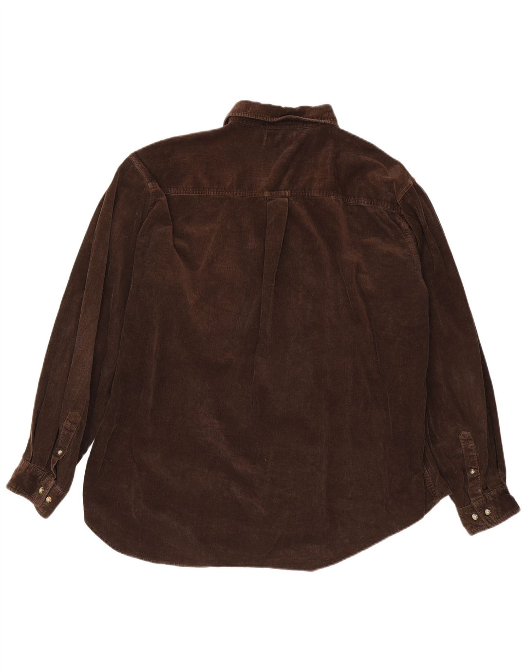 Camisa masculina de veludo CONTE OF FLORENCE 2XL algodão marrom