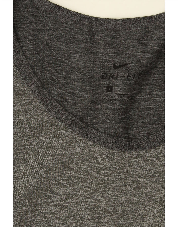 Colete Nike Masculino Dri Fit Top Grande Cinza Salpicado