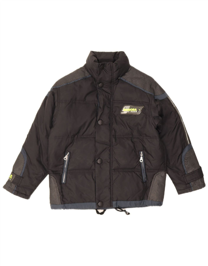 Jaqueta de esqui masculina Diadora UK 38 médio preto colorblock poliamida