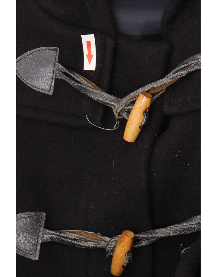 Casaco Duffle feminino com capuz Paul & Shark Reino Unido 14 lã azul marinho médio