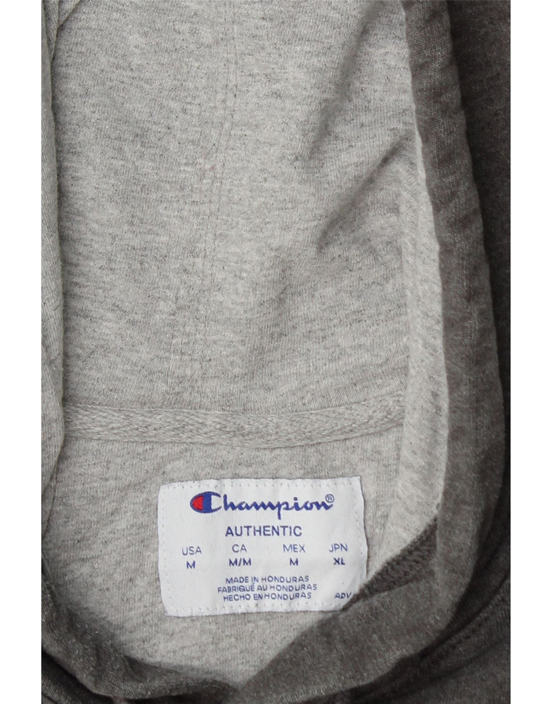 CHAMPION Suéter masculino com capuz e algodão cinza médio