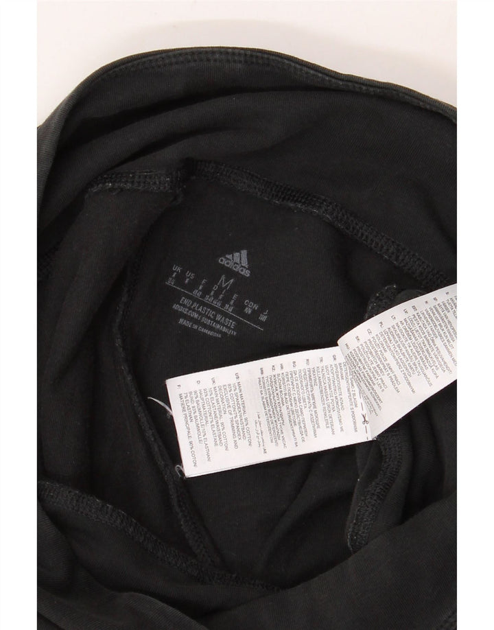 Leggings Adidas Femininas UK 12/14 Médio Algodão Preto