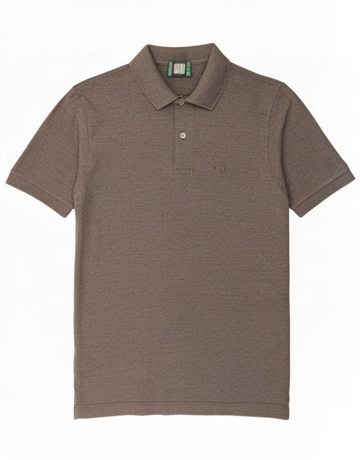 Camisa polo masculina Sergio Tacchini IT 50 algodão cinza médio