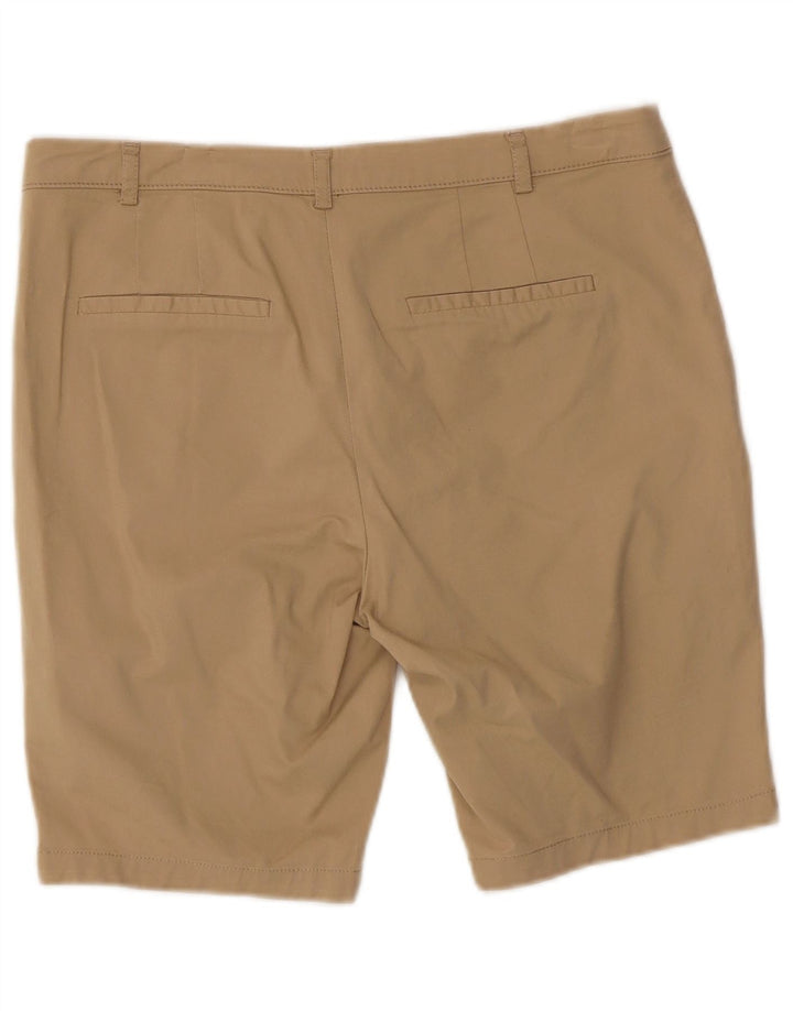 ZARA Shorts Chino Feminino Médio W28 Algodão Bege