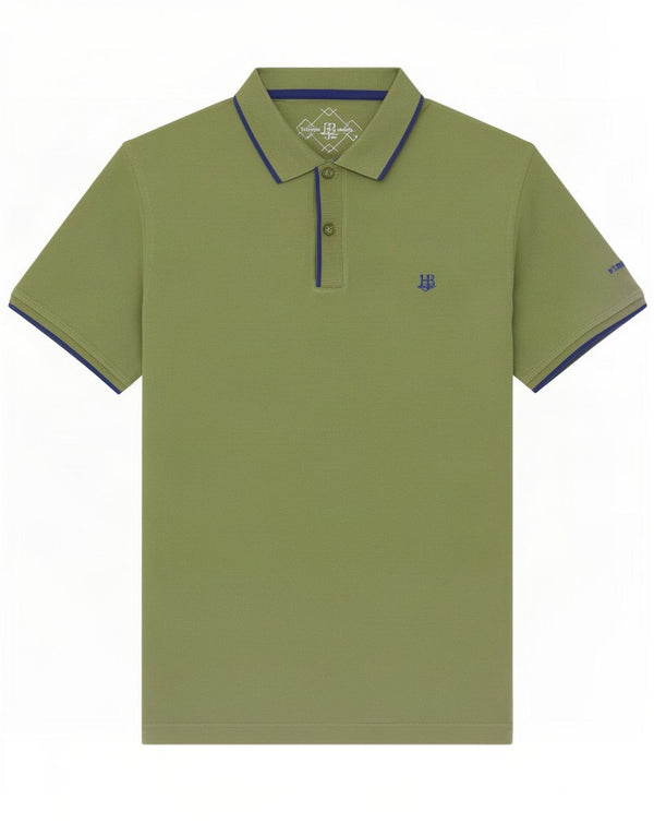 Camisa polo masculina Harmont & Blaine Regular Fit 2XL algodão verde