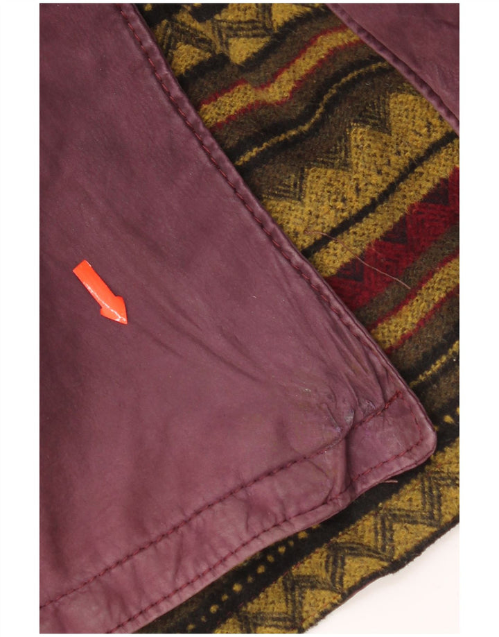Casaco poncho de couro com capuz feminino vintage tamanho único marrom