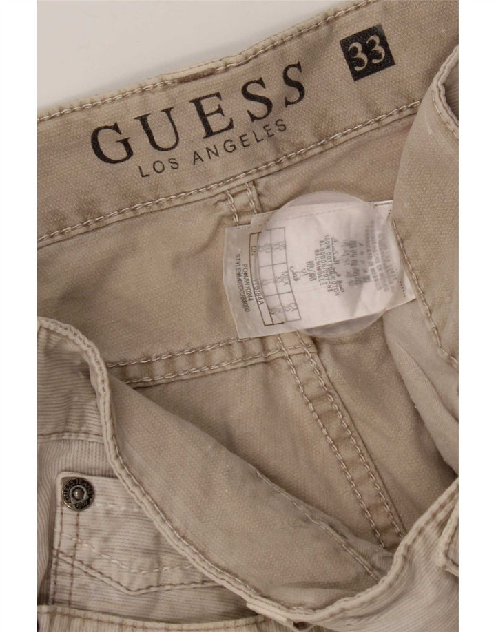 Guess Shorts Masculino Casual W33 Grande Cinza