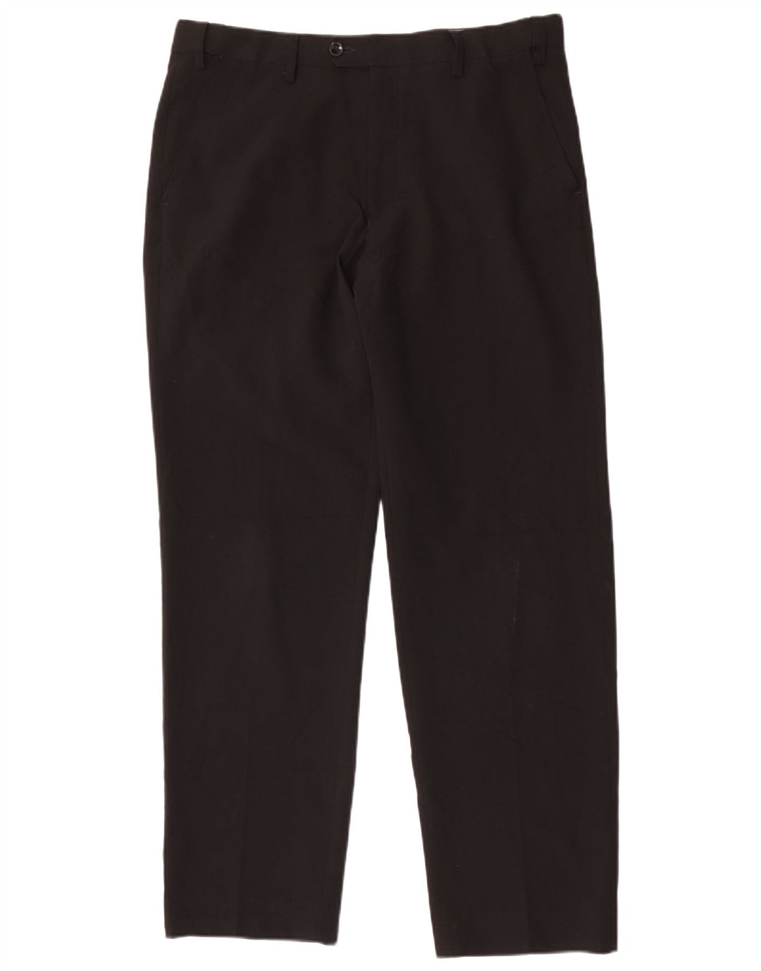 Calça masculina Marks & Spencer reta regular terno W34 L31 poliéster preto