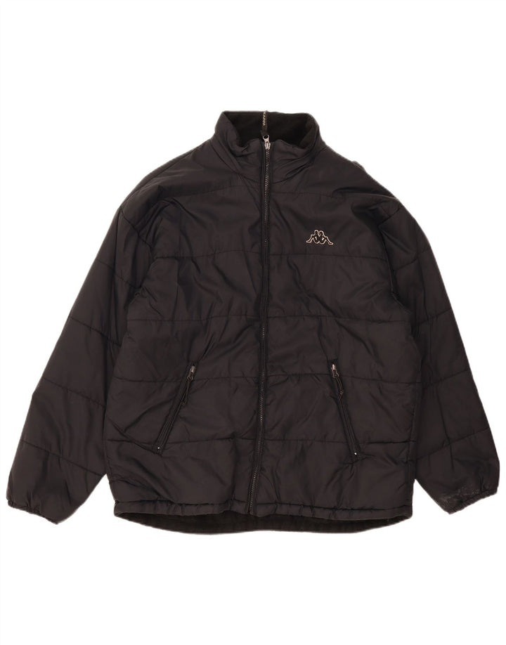 Jaqueta acolchoada masculina Kappa UK 40 grande preta