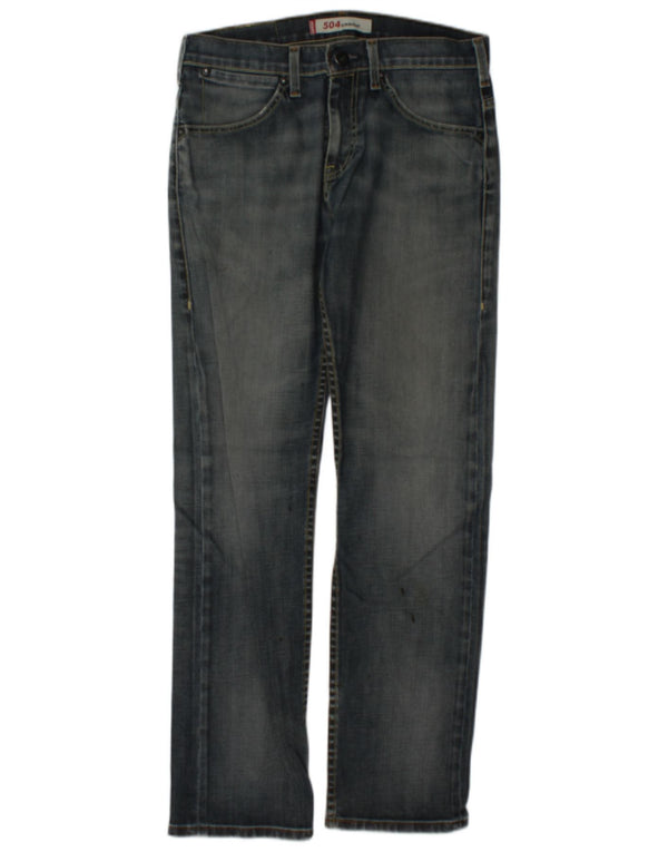 Jeans Levi's 504 Straight Masculino W30 L31 Azul Marinho