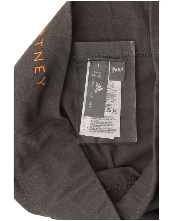 Adidas Womens Stella McCartney Graphic Leggings Reino Unido 14 Grande Cinza Poliamida