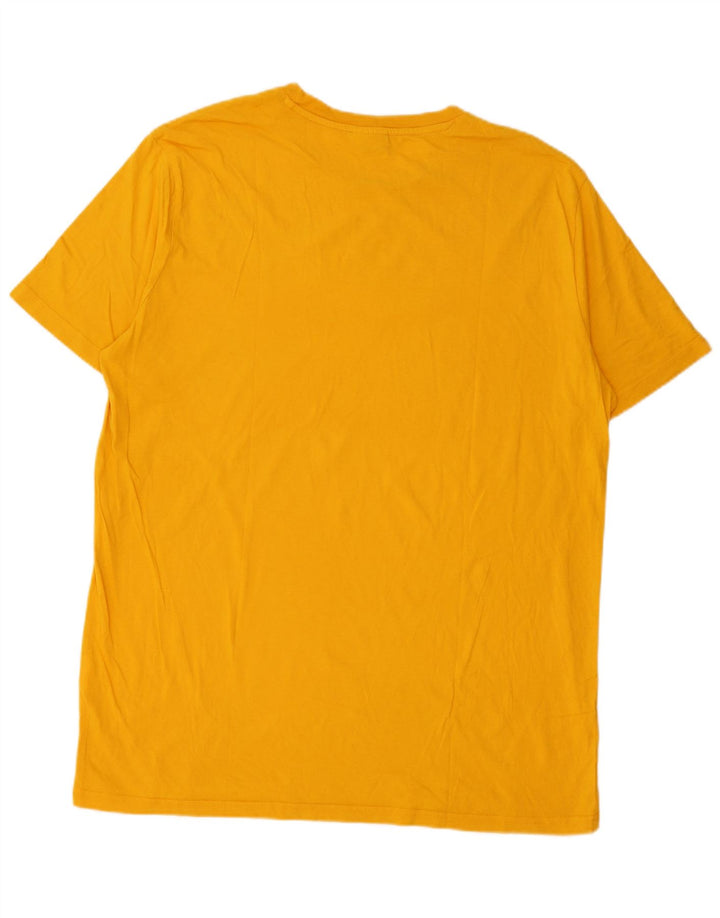 Camiseta gráfica masculina Diadora Top grande amarelo