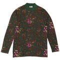 Suéter feminino Andrea Mare com gola tartaruga Reino Unido 14 Paisley verde médio
