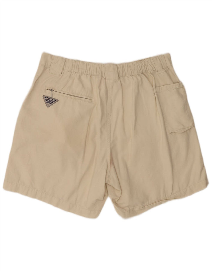 Columbia Mens Cargo Shorts Médio W32 Algodão Bege