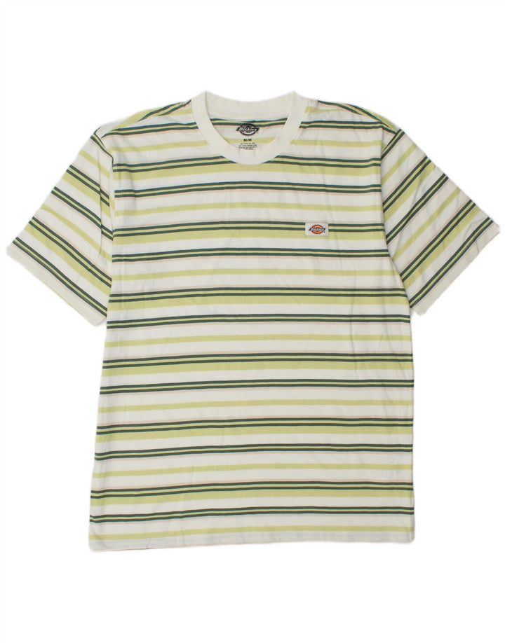 Camiseta masculina Dickies de algodão listrado verde médio
