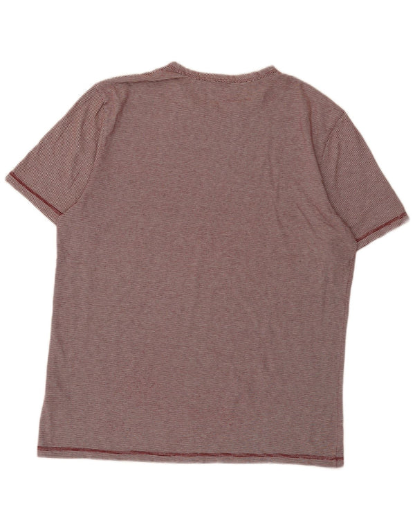 Camiseta masculina Timberland Regular Fit grande algodão risca de giz Borgonha