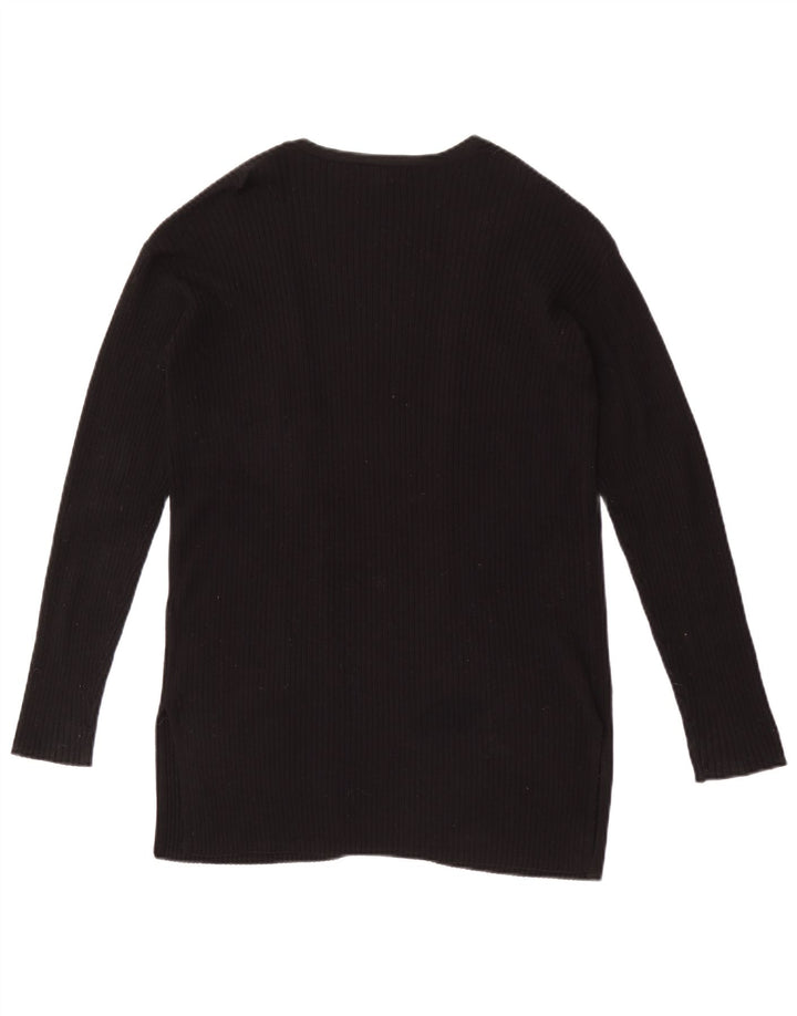 Suéter cardigã aberto grande Marks & Spencer Reino Unido 6 XS preto