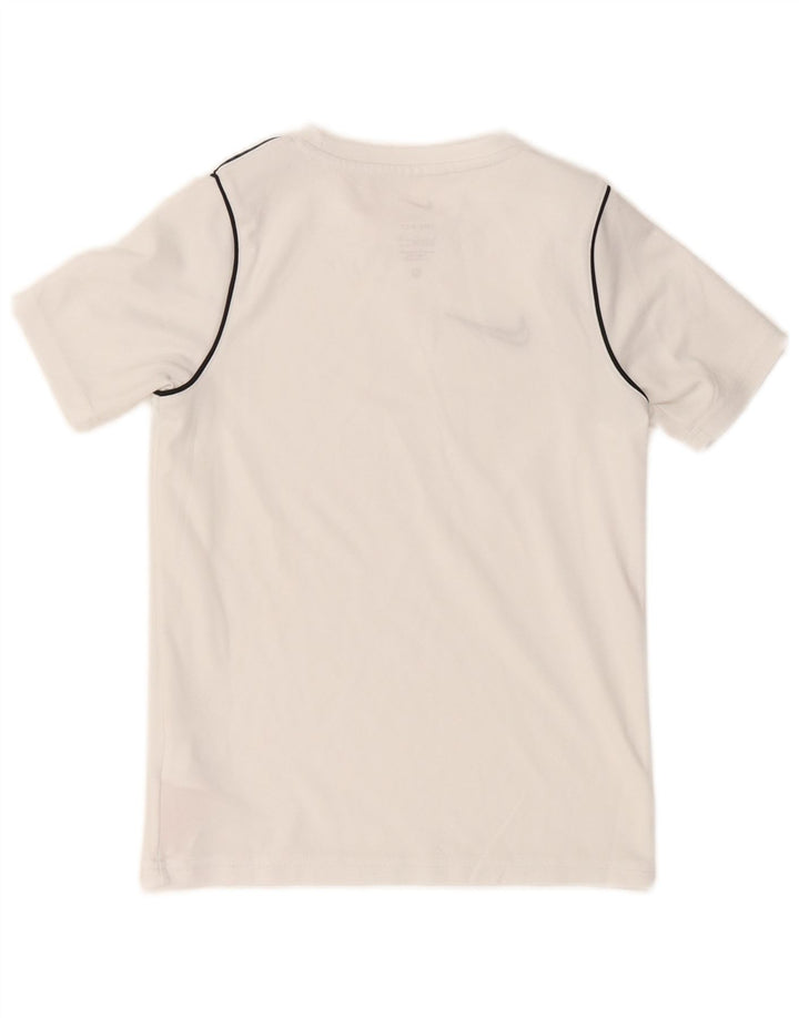 Camiseta NIKE Boys Dri Fit Top 8-9 Anos Pequeno Poliéster Branco