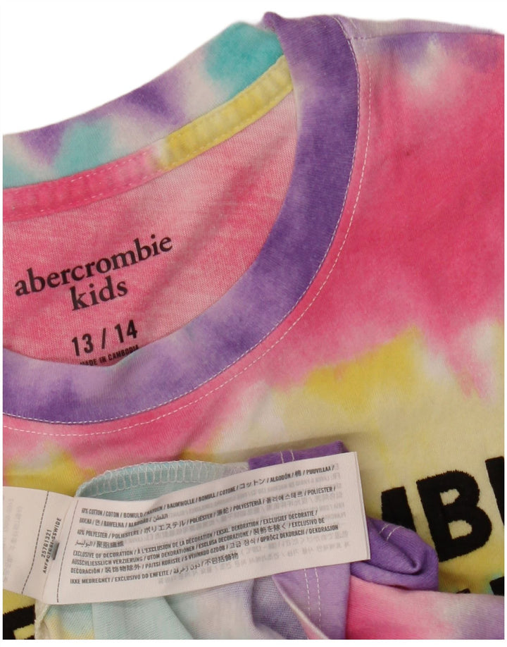 Camiseta gráfica feminina ABERCROMBIE & FITCH 13-14 anos multicolorido