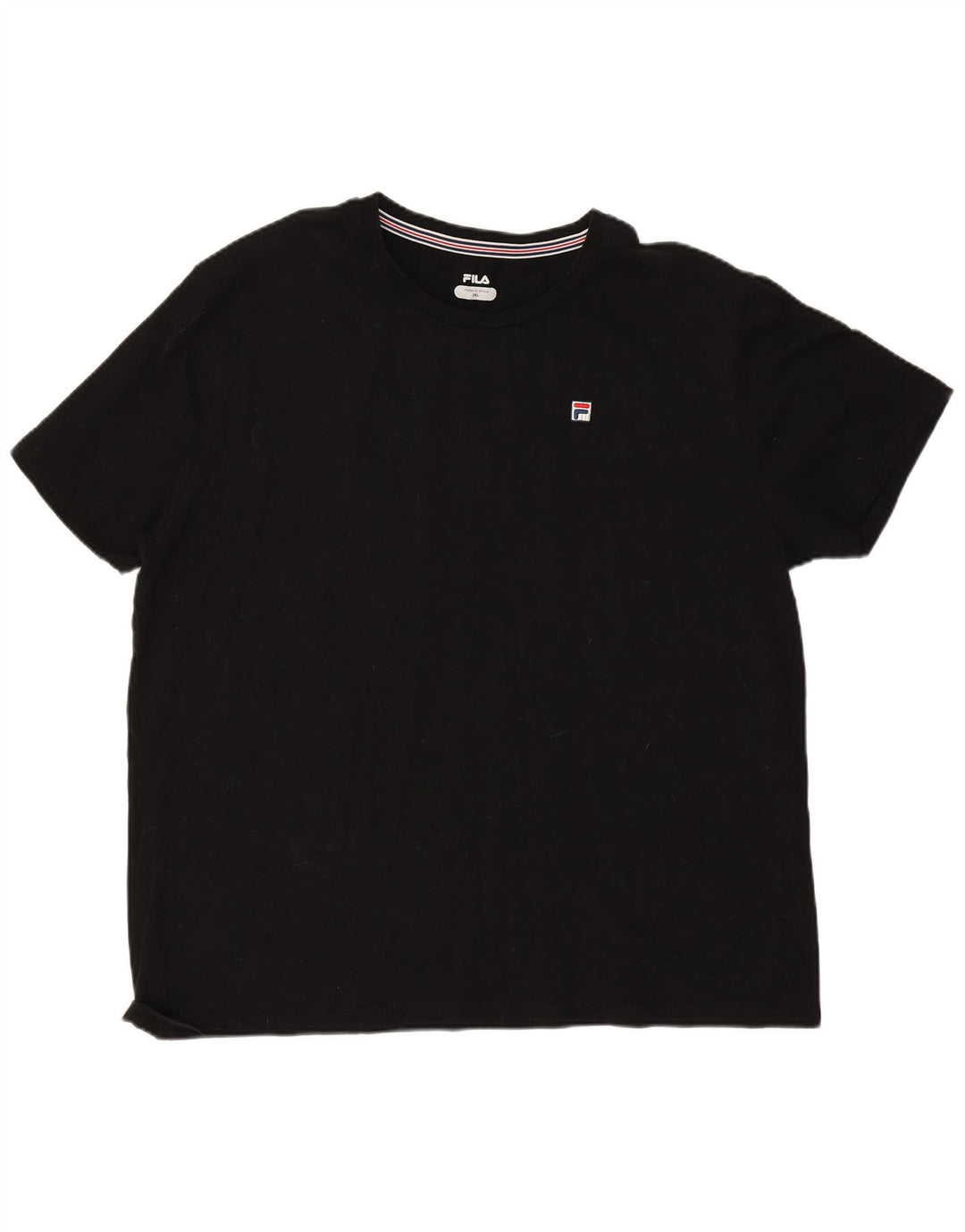 Camiseta masculina Fila Top 3XL algodão preto
