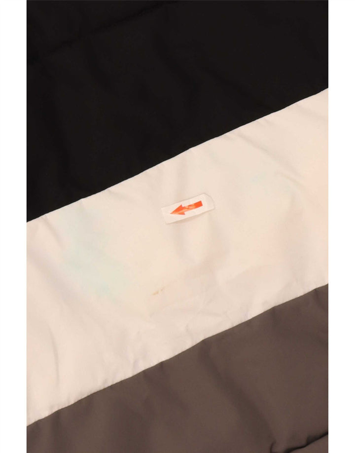 Jaqueta Fila Boys Graphic Acolchoada 12-13 Anos Preto Colourblock Poliéster