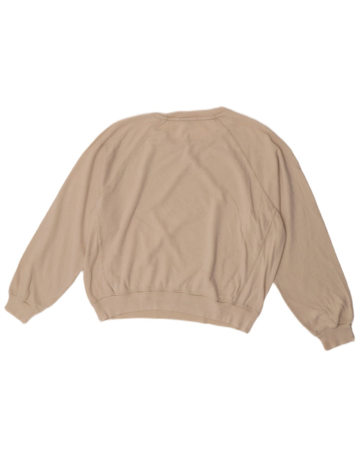 Suéter feminino J. Crew cropped oversized UK 10 pequeno off white