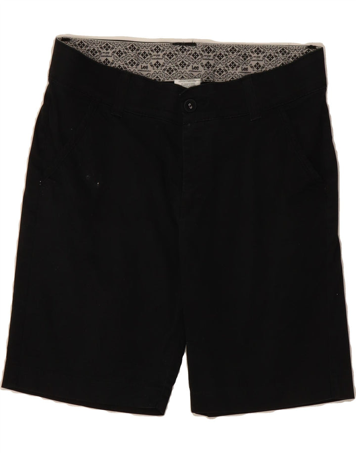 LEE Womens Chino Shorts US 6 Medium W32  Black Cotton Vintage Lee and Second-Hand Lee from Messina Hembry 