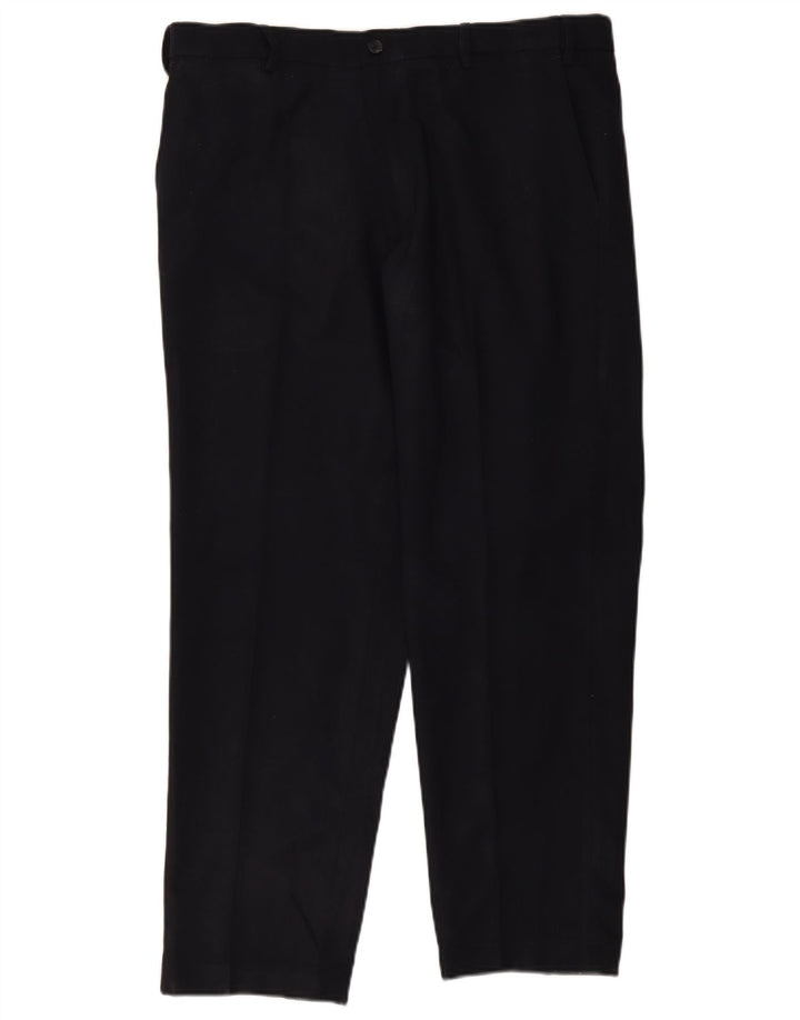 Calça Chino Regular Masculina Marks & Spencer W38 L29 Azul Marinho Poliéster