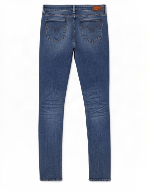 Calça jeans feminina Levi's Demi Curve Modern Rise Skinny W29 L34 azul algodão