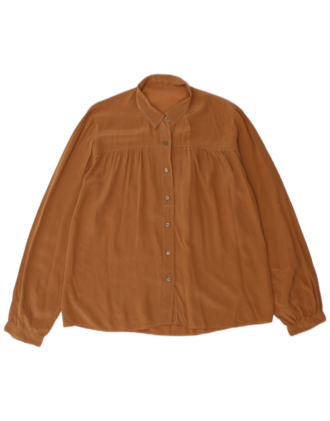 Camisa feminina VINTAGE UK 18 XL marrom