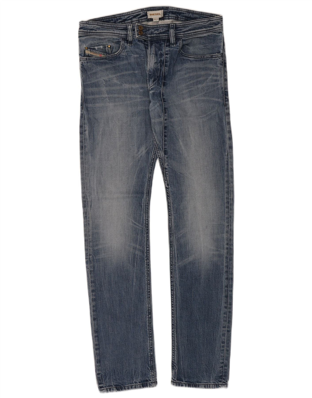 Diesel Mens Jeans Skinny W32 L34 Azul Algodão