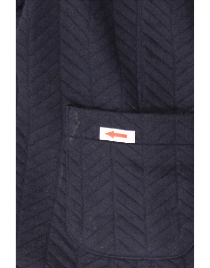 Jaqueta Blazer Feminina Marks & Spencer UK 14 Poliéster Azul Marinho Médio