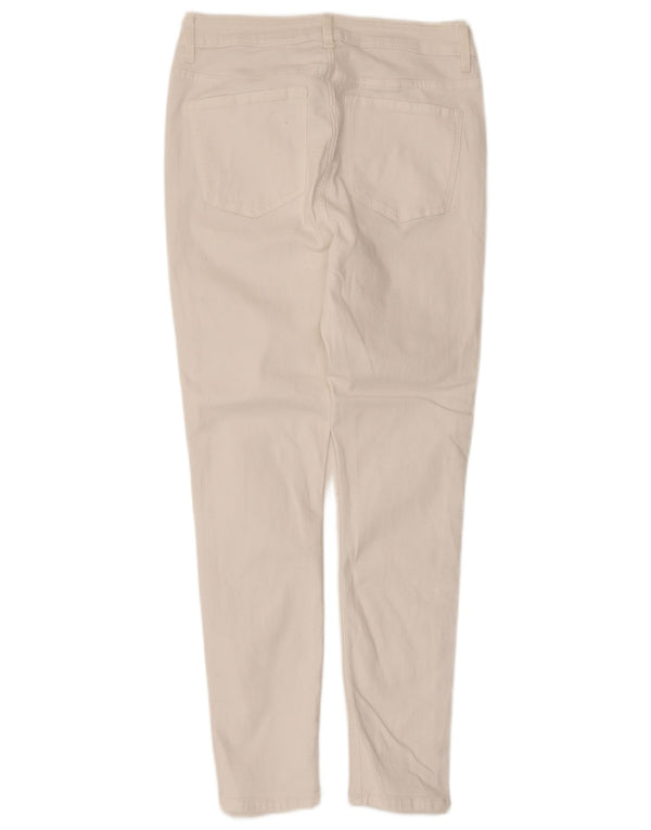 Marks & Spencer Feminino The Ivy Skinny Jeans UK 12 Médio W30 L28 Branco