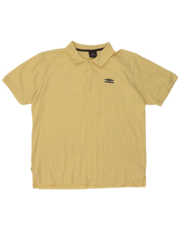 Camisa polo masculina Umbro XL poliéster amarelo